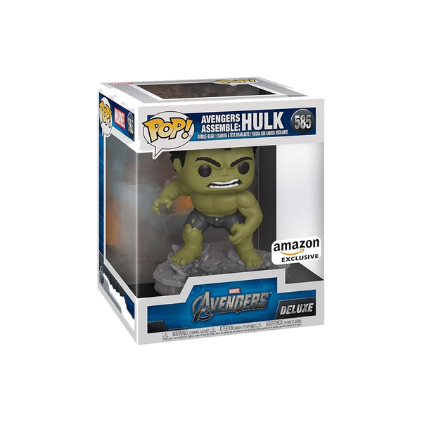Funko Pop! Deluxe, Marvel: Avengers Assemble Series - Hulk, Amazon Exclusive, Figure 2 of 6 # 585