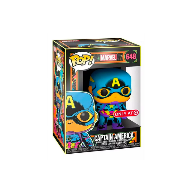Marvel: Black Light - Captain America Action Figure Funko Pop!