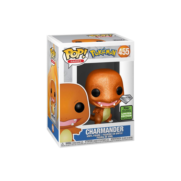 Pop! Pokemon 455- Charmander Diamond Glitter Vinyl Figure (2021 Spring Convention Exclusive) (Exclusive Collection)