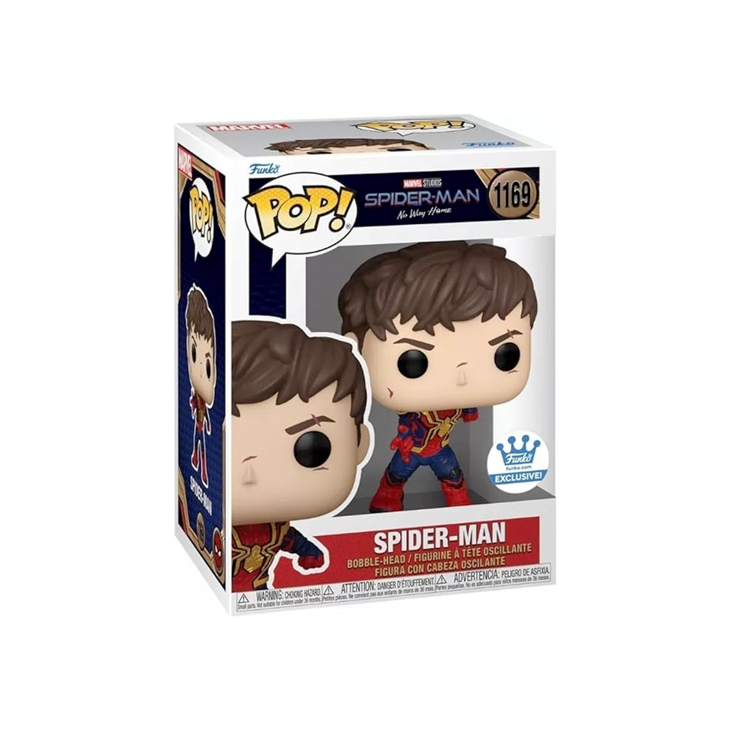 Funko Pop Spiderman No Way Home: Spiderman Unmasked Exclusive #1169