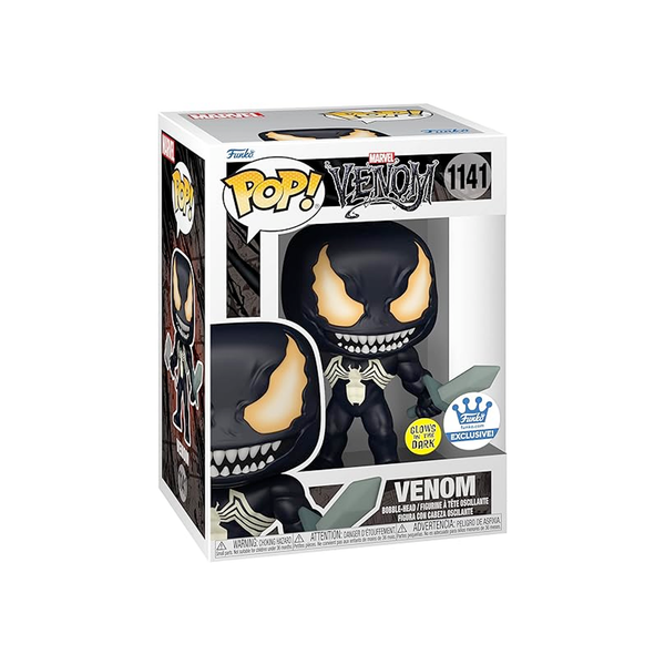 Funko Marvel Venom with Mjolnir and Sword Shop Glow in The Dark Exclusive Pop 1141