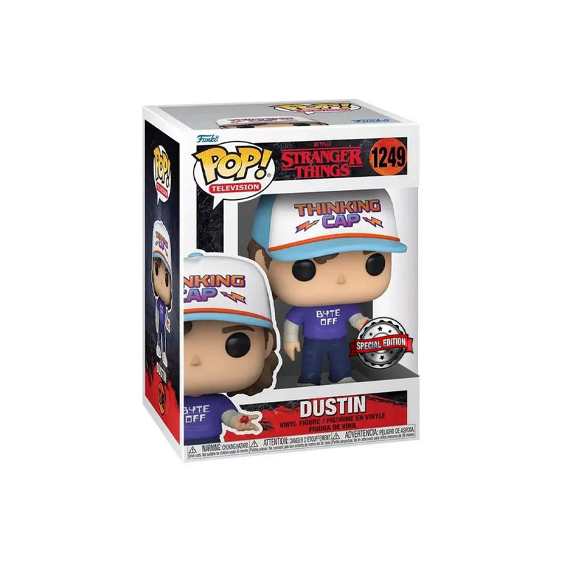 Funko Pop! Stranger Things 4 - Dustin with Die Special Edition Action Figure #1249