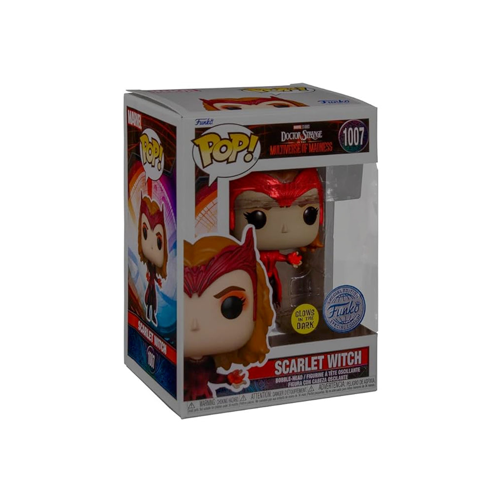 Funko Pop! Marvel: Doctor Strange in The Multiverse of Madness - Scarlet Witch (Glows in The Dark) (Special Edition) #1007 Bobble-Head Vinyl Figure