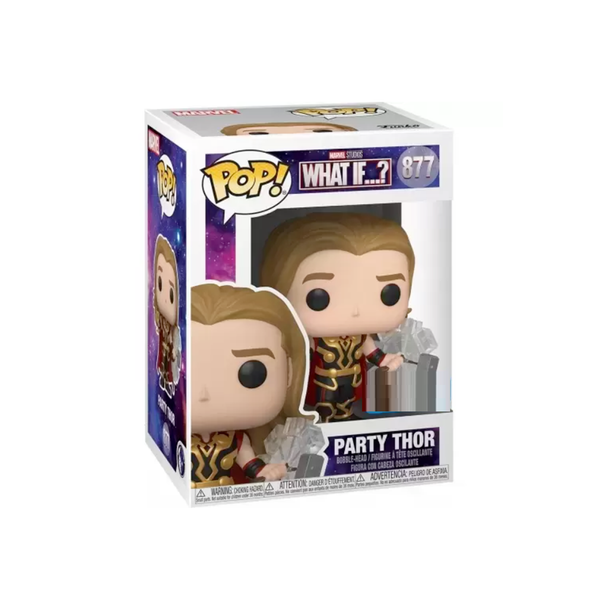 Funko Pop! Marvel: What If...? Party Thor - Walmart Exclusive Action Figure #877