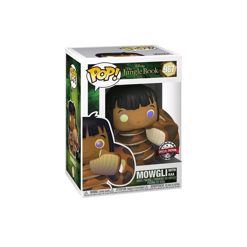 The Jungle Book - Mowgli With Kaa Action Figure Funko Pop!
