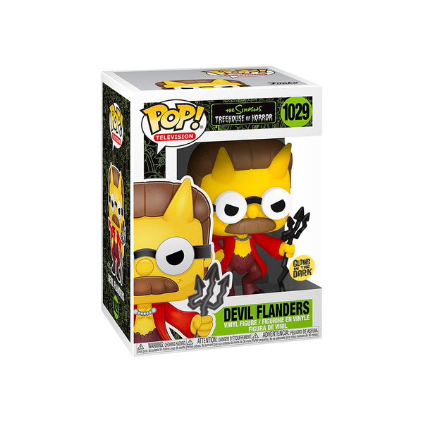 The Simpsons Devil Flanders Glow In The Dark Funko Pop! #1029