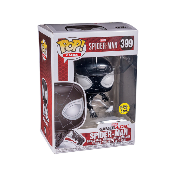 Funko Pop Games: Marvel Gameverse - Negative Spider-Man Glow in the Dark Collectible Figure, Multicolor #399