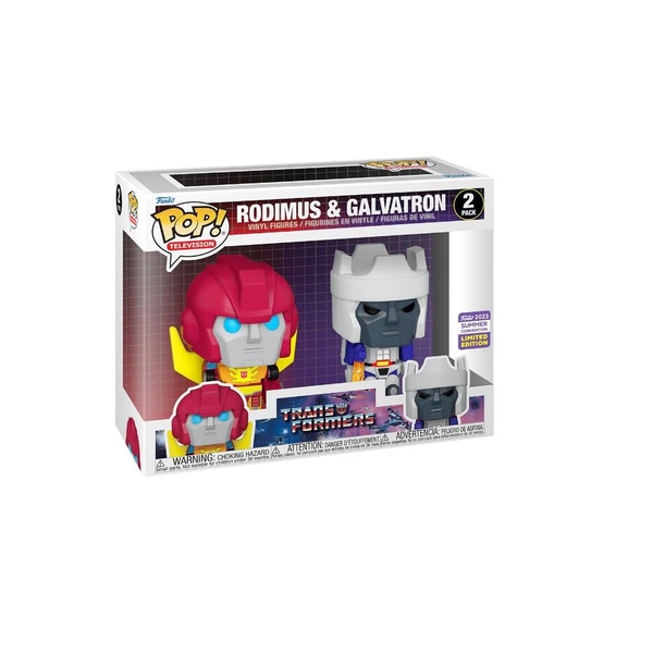 SDCC 2023 (Shared): Transformers POP! RODIMUS & GALVATRON 2-Pack
