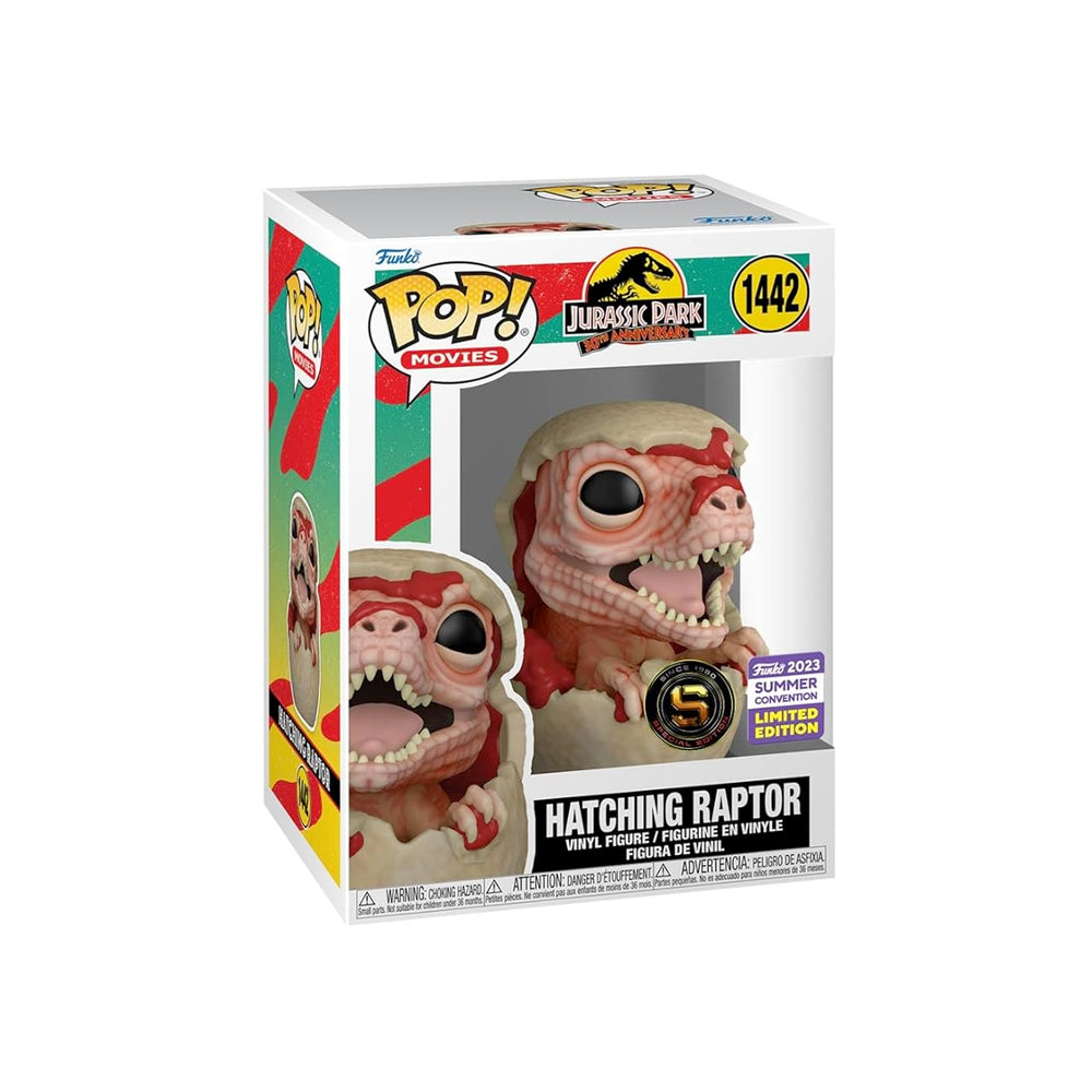 Funko Pop! Movies: Jurassic Park - Hatching Raptor (SDCC'23), Collectable Vinyl Figure