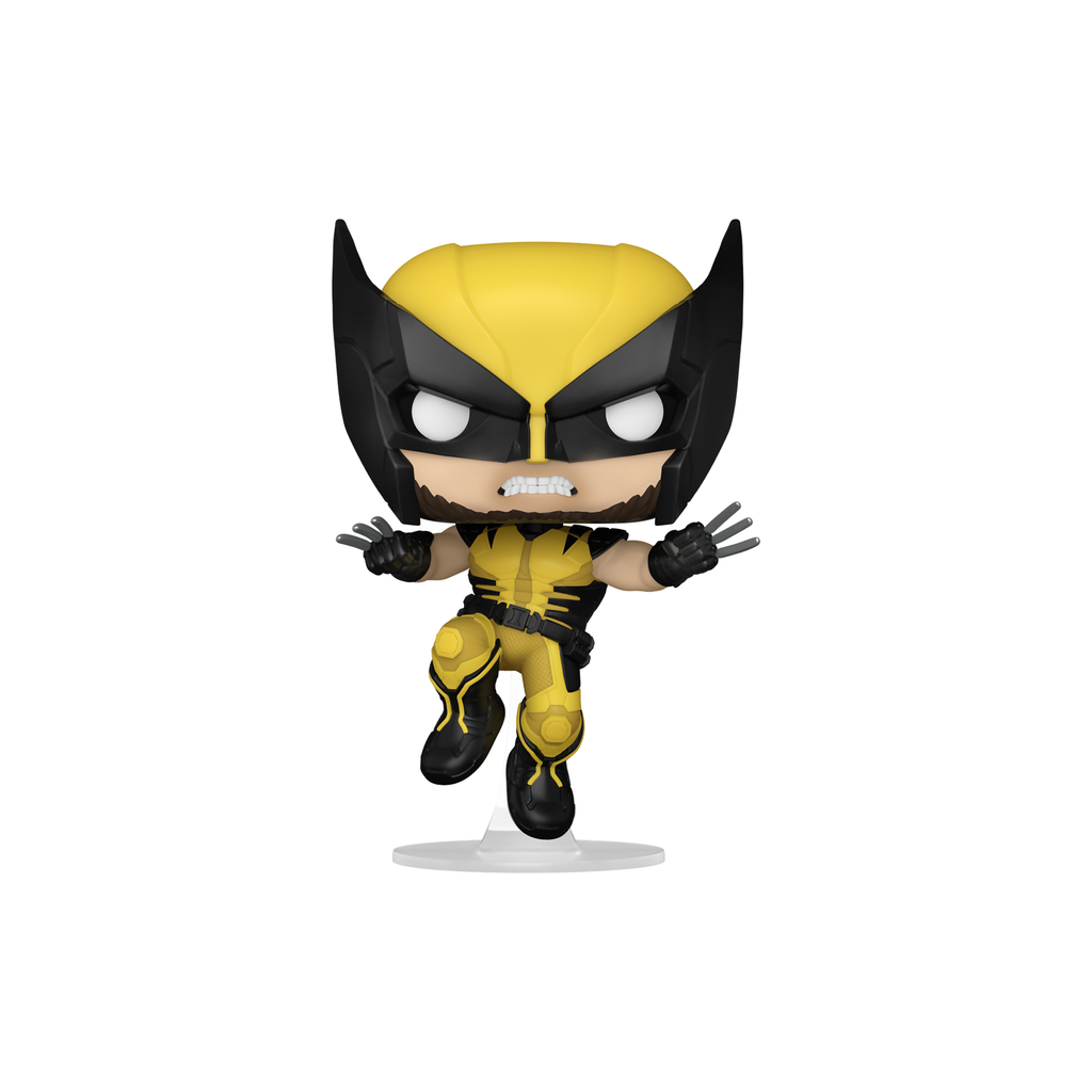 Funko Pop! Wolverine in Battle Reborn Suit from Marvel's Wolverine, mid-leap with claws out – DrCollectible