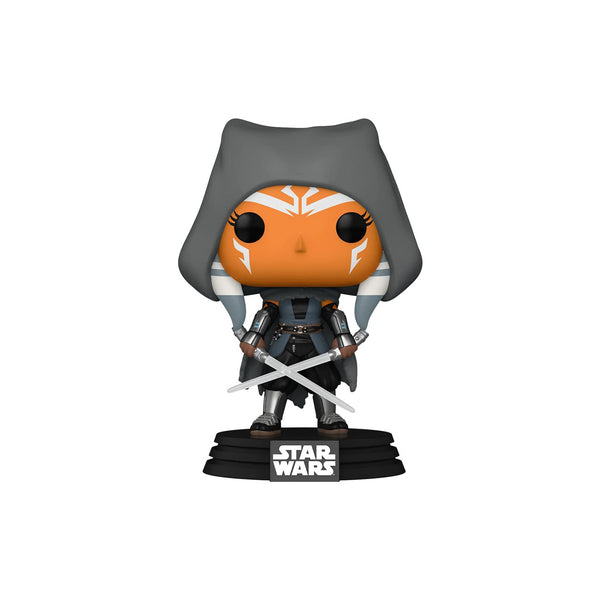 Star Wars: The Mandalorian - Hooded Ahsoka with Duel Sabers, Special Edition Funko Pop!