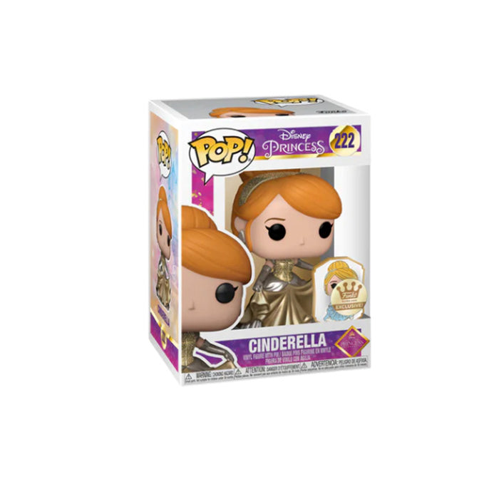 Disney Ultimate Princess: Cinderella (Gold) with Pin Funko-Shop Exclusive Action Figure Funko Pop!