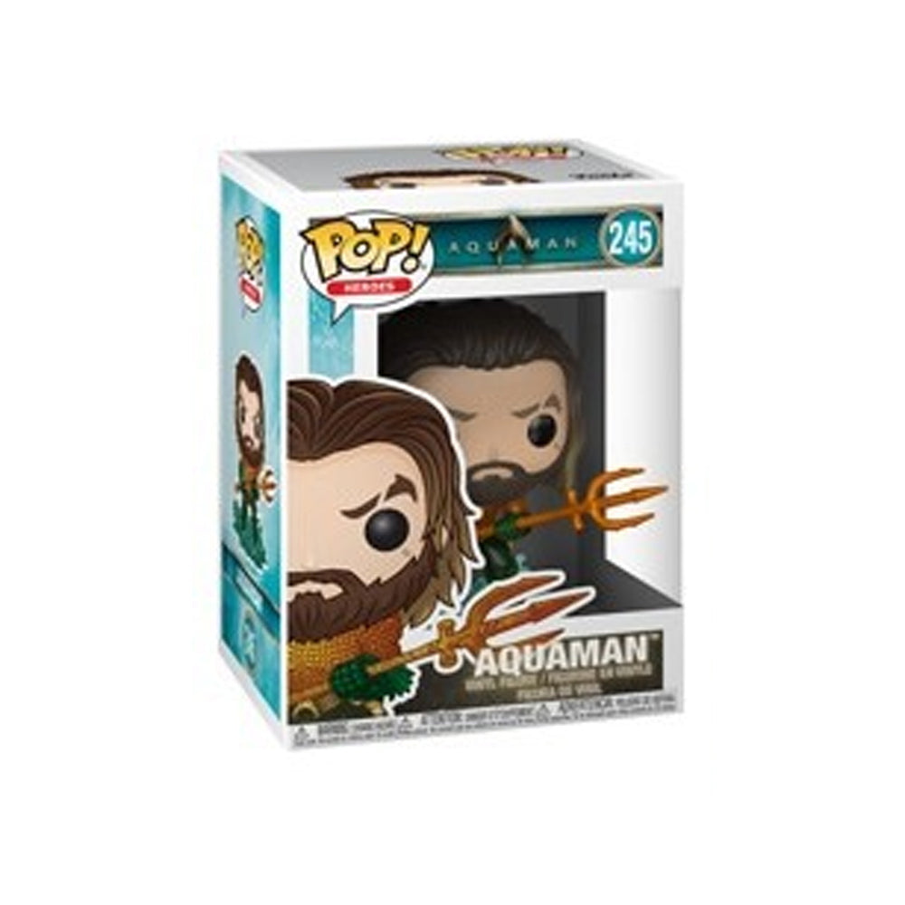 Funko Pop! Heroes: Aquaman Holding Trident Action Figure #245