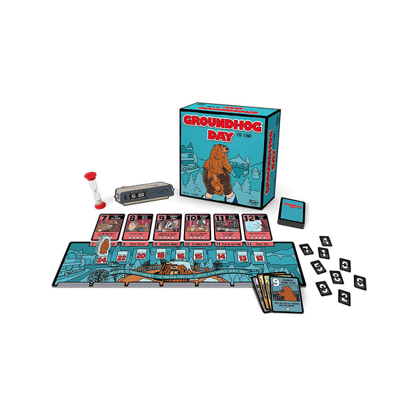 Funko Games: Groundhog Day - The Game, with Flocked Punxsutawney Phil Pop! Figure, Amazon Exclusive Game and Pop!