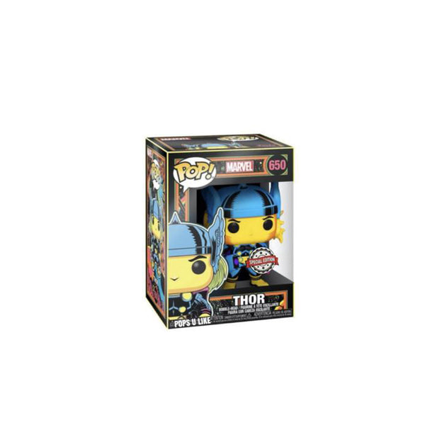 Funko Pop! Marvel: Black Light - Thor Action Figure #650