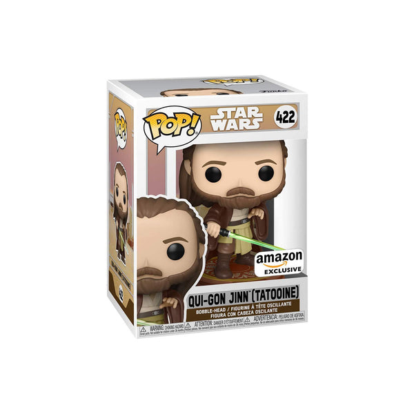 Funko Pop! Star Wars: Across The Galaxy - Qui-Gon Jinn (Tattooine) Amazon Exclusive #422