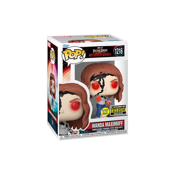 Funko Pop! Doctor Strange in the Multiverse of Madness Wanda (Earth-838) Glow-in-the-Dark Pop! Vinyl Entertainment Earth Exclusive Action Figure #1216