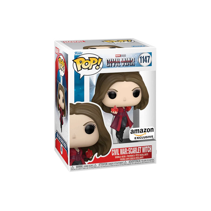 Funko Pop! Marvel: Captain America: Civil War Build A Scene - Scarlet Witch, Amazon Exclusive Action Figure # 1147