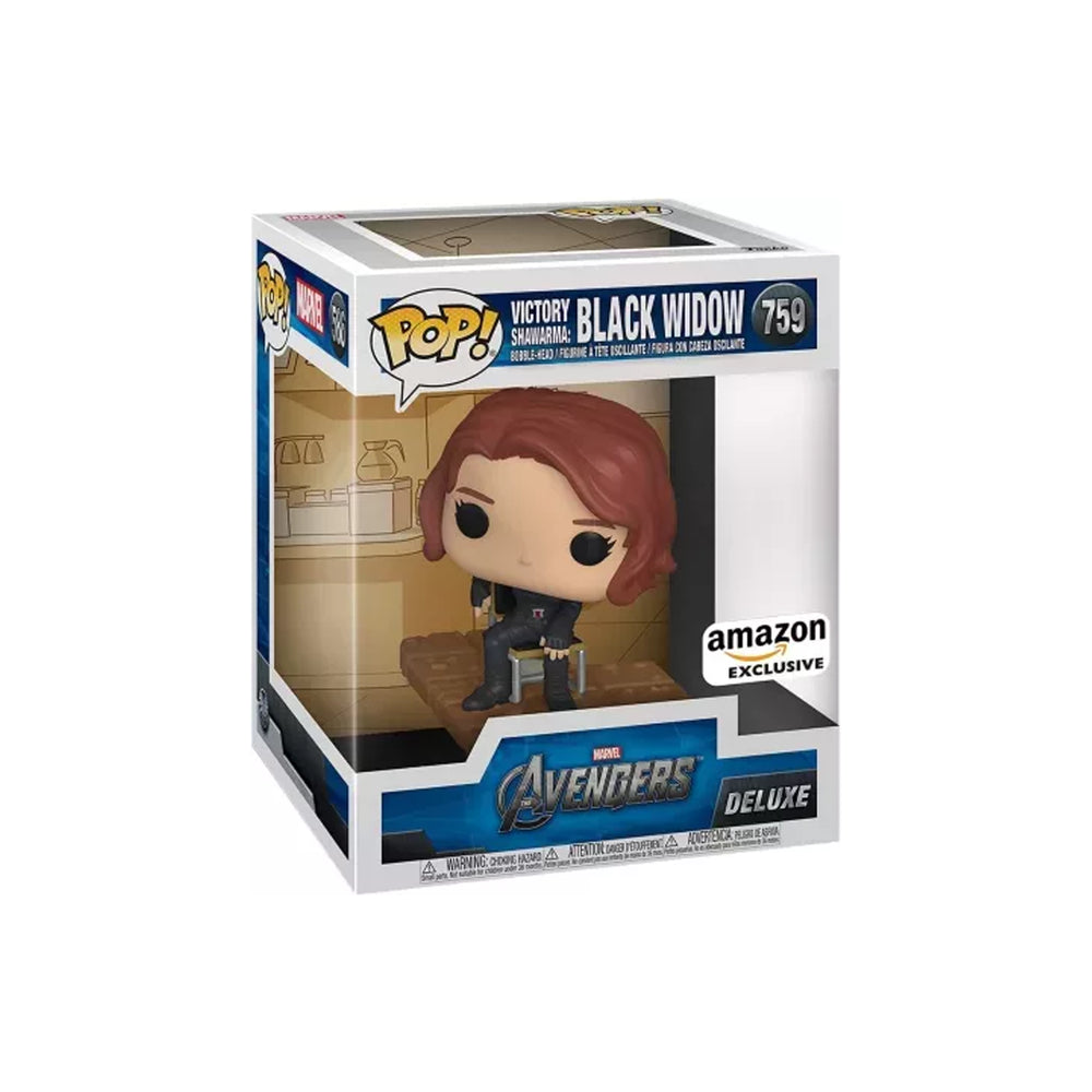 Funko Pop! Deluxe, Marvel: Avengers Victory Shawarma Series - Black Widow, Figure 5 of 6  Amazon Exclusive #759