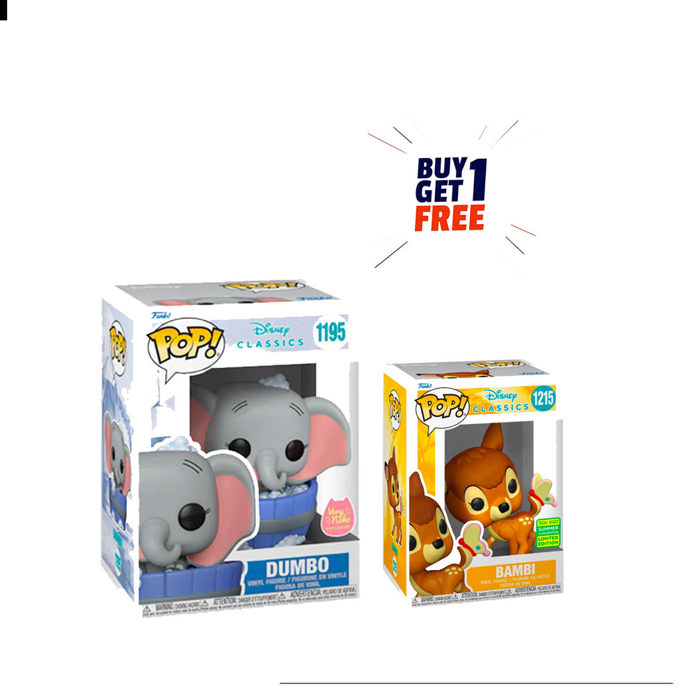 Funko Pop! Disney Dumbo In Bubble Bath VeryNeko Exclusive Action Figure #1195 [ BUY ONE GET ONE FREE ]