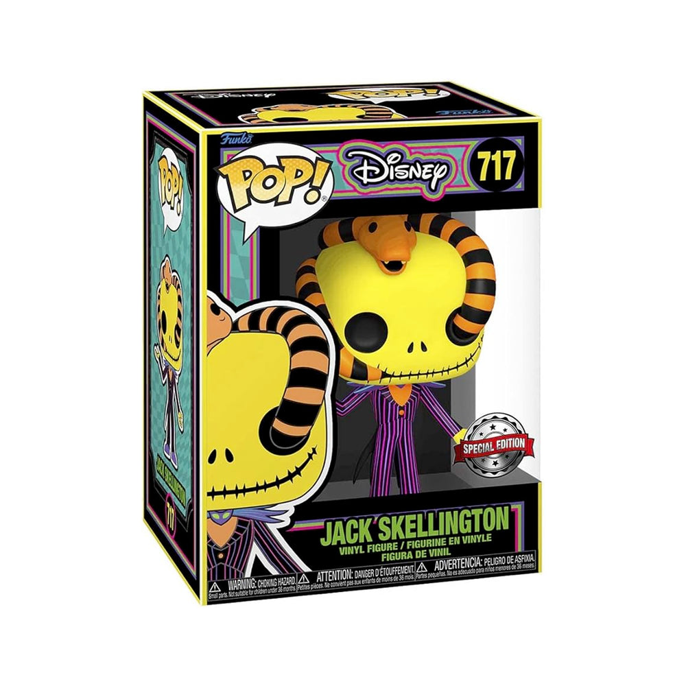 Funko Pop! Disney Nightmare Before Christmas - Jack with Snake (Black Light)  Vinyl Figure#717