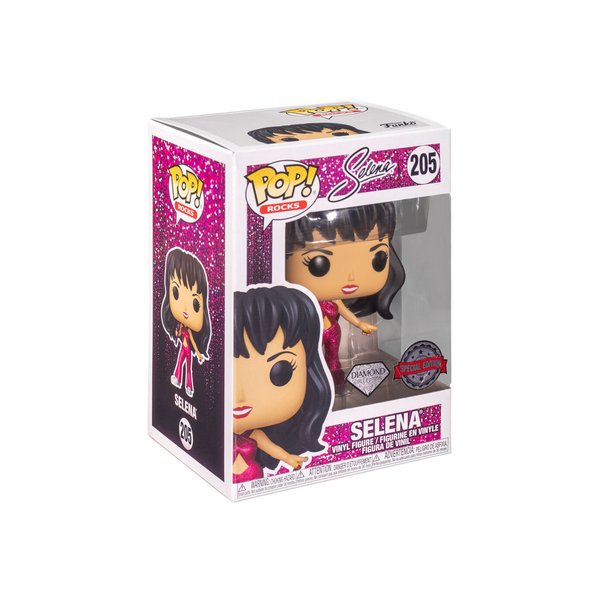 Funko POP! Rocks: Selena - Selena (Burgundy Outfit)(Diamond Collection) Vinyl Figure #205 Special Edition Exclusive