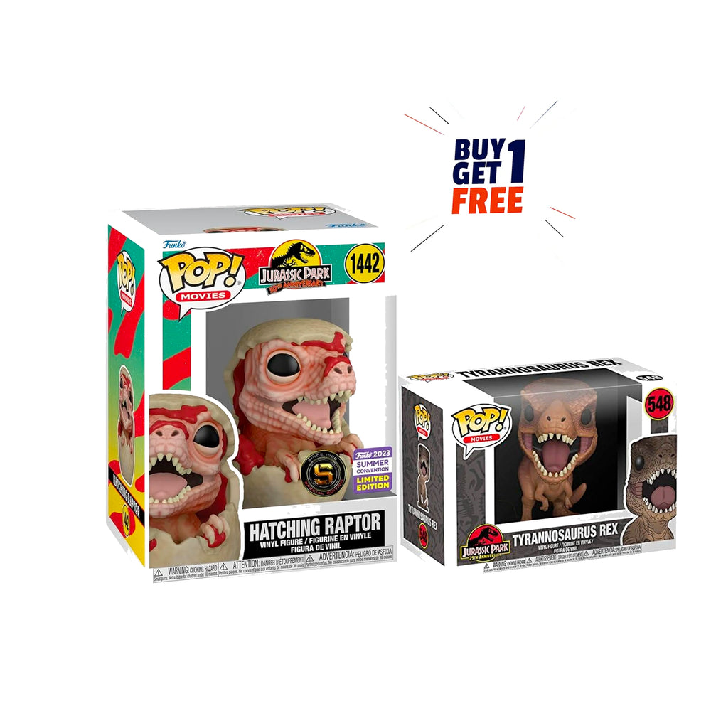 Funko Pop! Movies: Jurassic Park - Hatching Raptor (SDCC'23), Collectable Vinyl Figure [ Buy One Get One Free ]