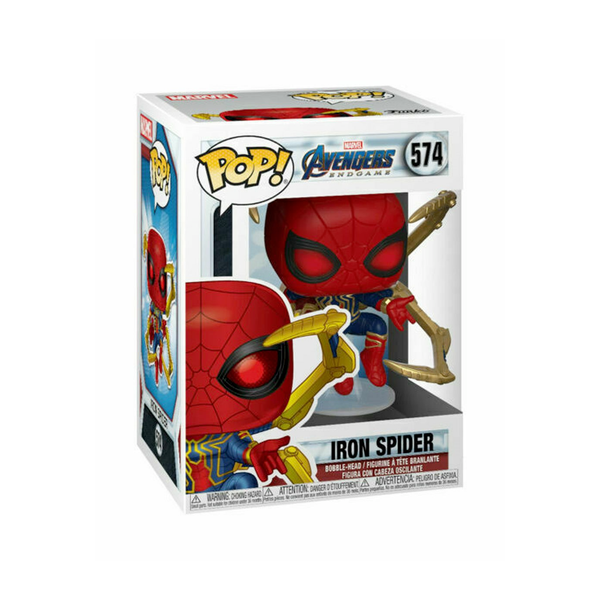 t Funko Pop! Avengers: Endgame Iron Spider with Nano Gauntlet Vinyl Figure #574