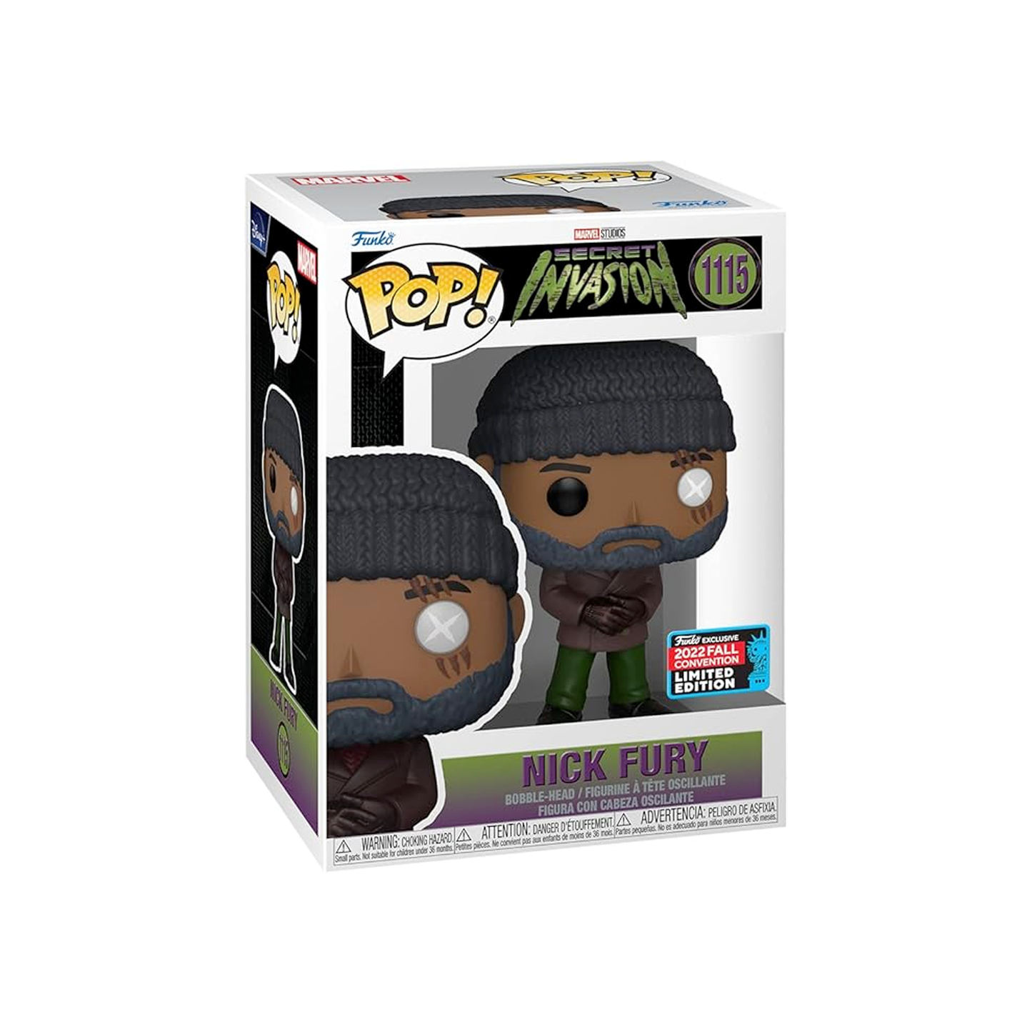 Funko Pop MARVEL: SECRET INVASION - NICK FURY (FALL CON EXCLUSIVE) NEW #1115