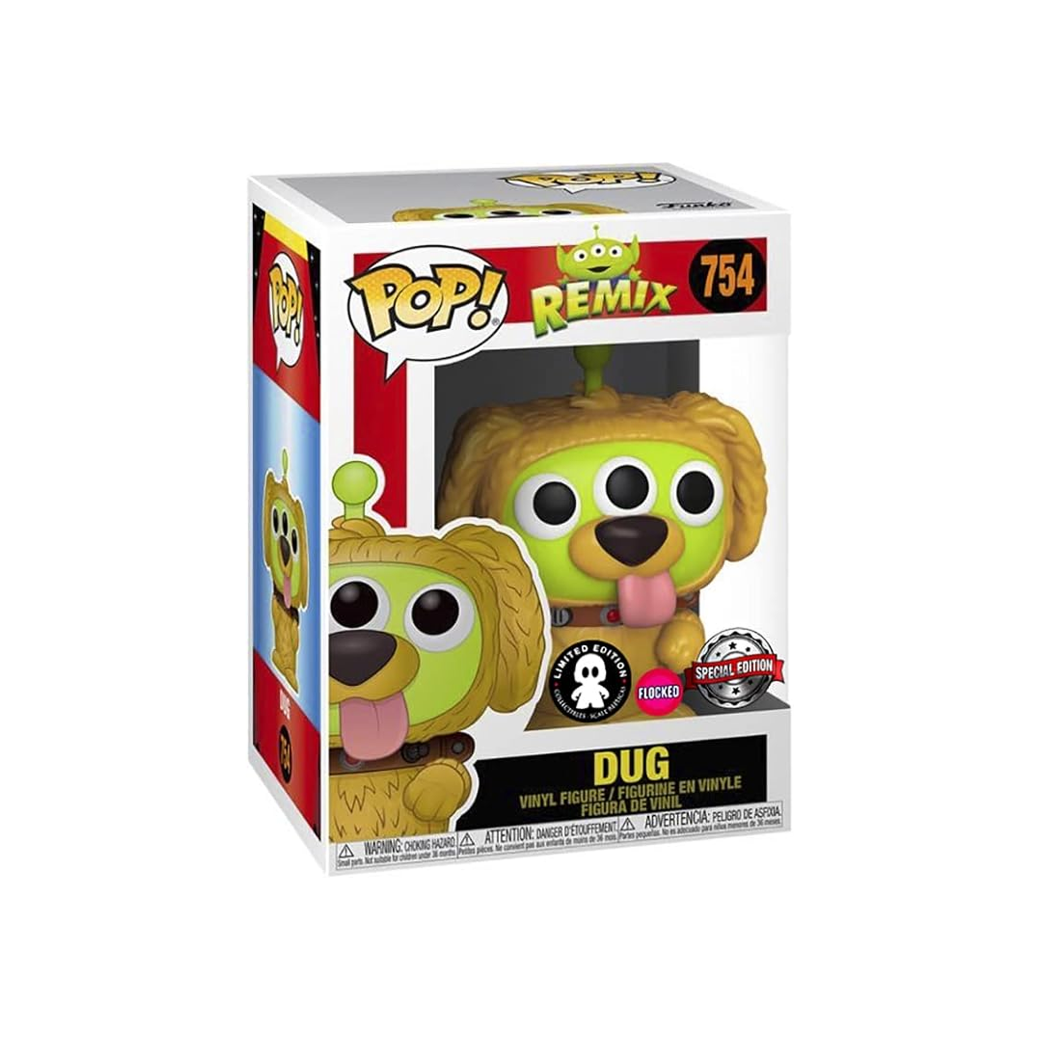 Funko Pop Dug Flocked Alien Remix Pixar Figure 754 DrCollectible
