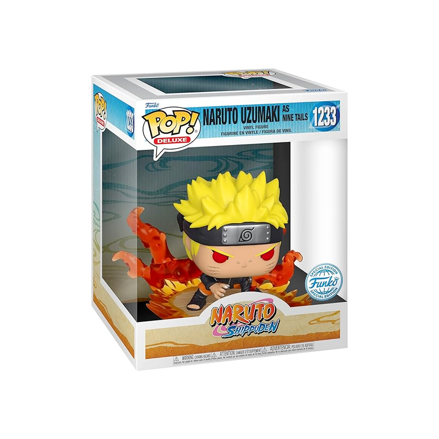 [DAMAGED - 6/10] Funko Pop Deluxe: Naruto Uzumaki - Naruto Uzumaki As Nine Tails - Amazon Exclusive - Collectable Vinyl Figure #1233 [DAMAGED 6/10]