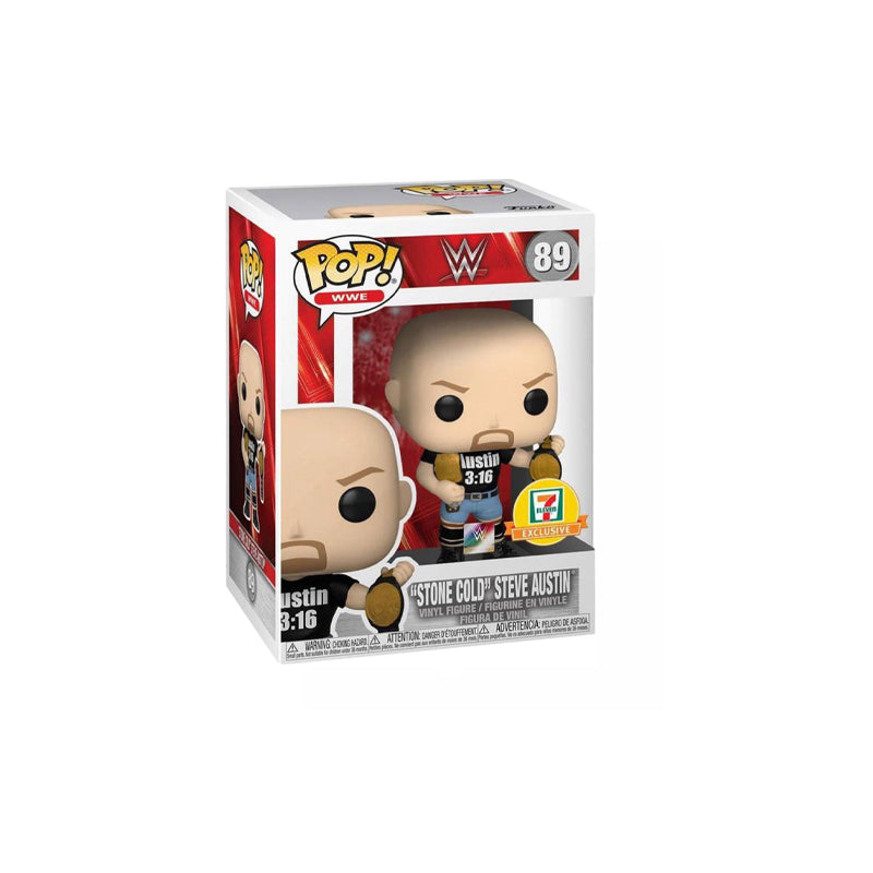 Funko Pop! WWE 7/11 Exclusive Stone Cold Steve Austion (2 Belts) #89