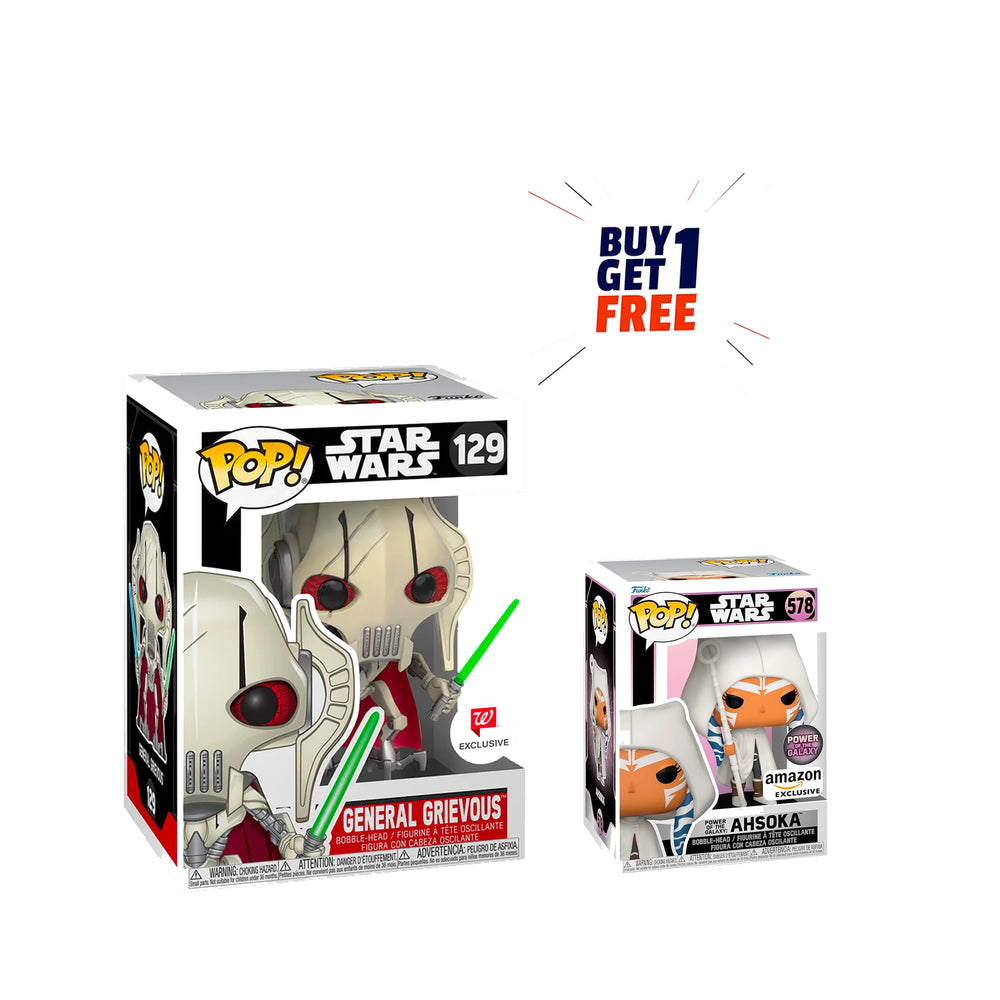 Funko Pop! Star Wars - General Grievous with Four Lightsabers Action Figure #129 [ BUY ONE GET ONE FREE ]
