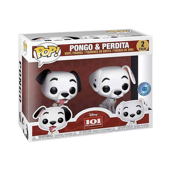 Funko Pop! Disney 101 Dalmations Pongo and Perdita PIAB Exclusive 2 Pack Action Figure