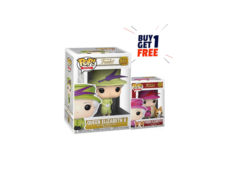 FUNKO POP! Royals: Queen Elizabeth II Action Figure Funko Pop! [Buy 1 Get 1 Free]