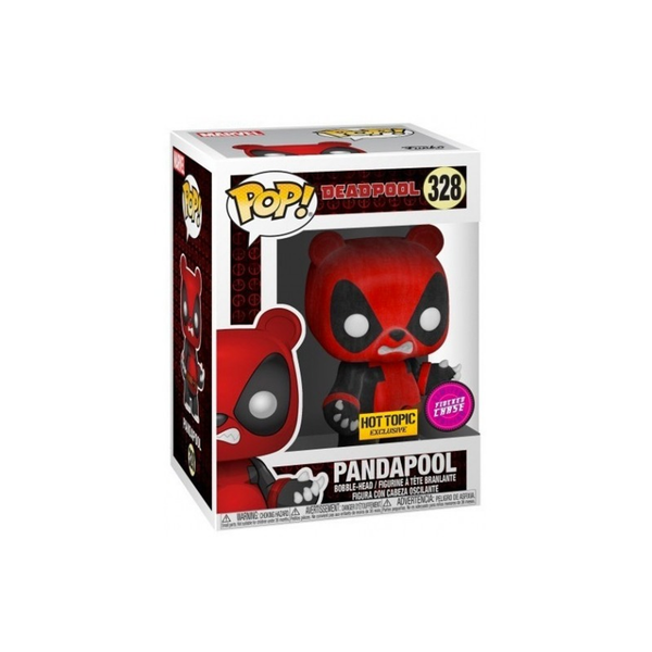 Funko Pop! Deadpool Pandapool (Flocked) (Chase) Bobble-Head Figure #328