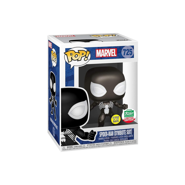 Funko POP! Marvel: Spider-Man in Symbiote Suit Glow in The Dark Vinyl Figure Shop Exclusive #725