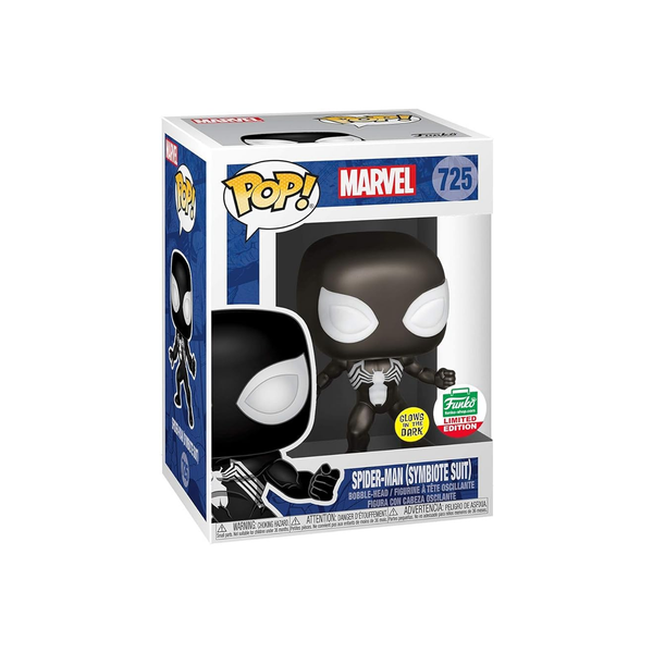Funko POP! Marvel #725 Spider-Man (Symbiote Suit - Glows In The Dark) - Limited Funko Shop Exclusive