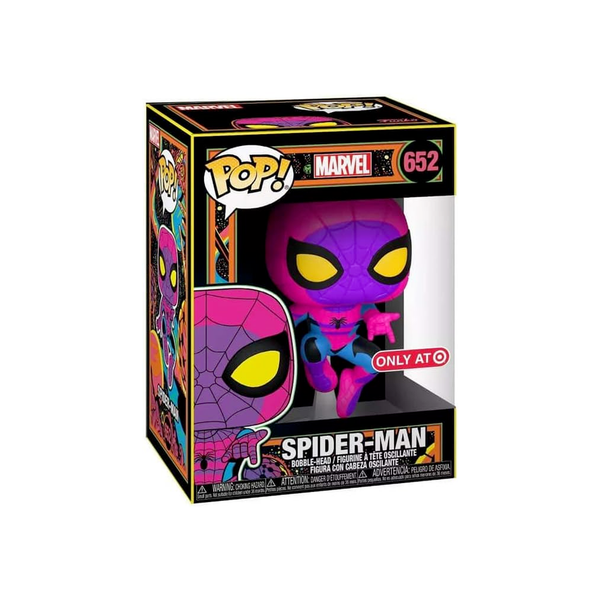 [DAMAGED BOX 7/10] Funko POP Spider-Man: Blacklight Spider-Man #652