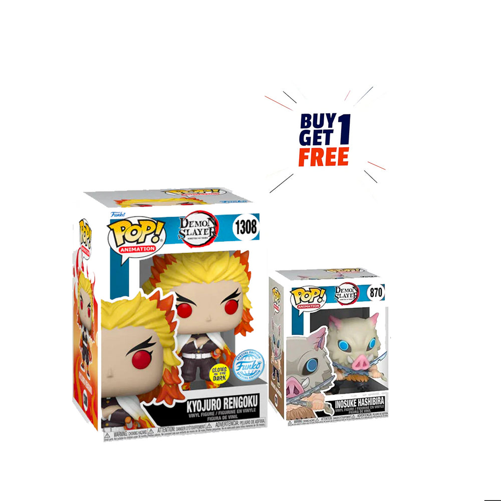 Funko Pop! Demon Slayer - Kyojuro Rengoku Glow in the Dark Action Figure #1308 [ BUY ONE GET ONE FREE ]