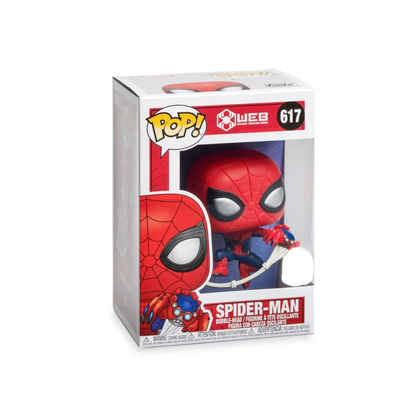 Funko Pop! WEB Spider-Man Disney Exclusive Bobble-Head Figure #617