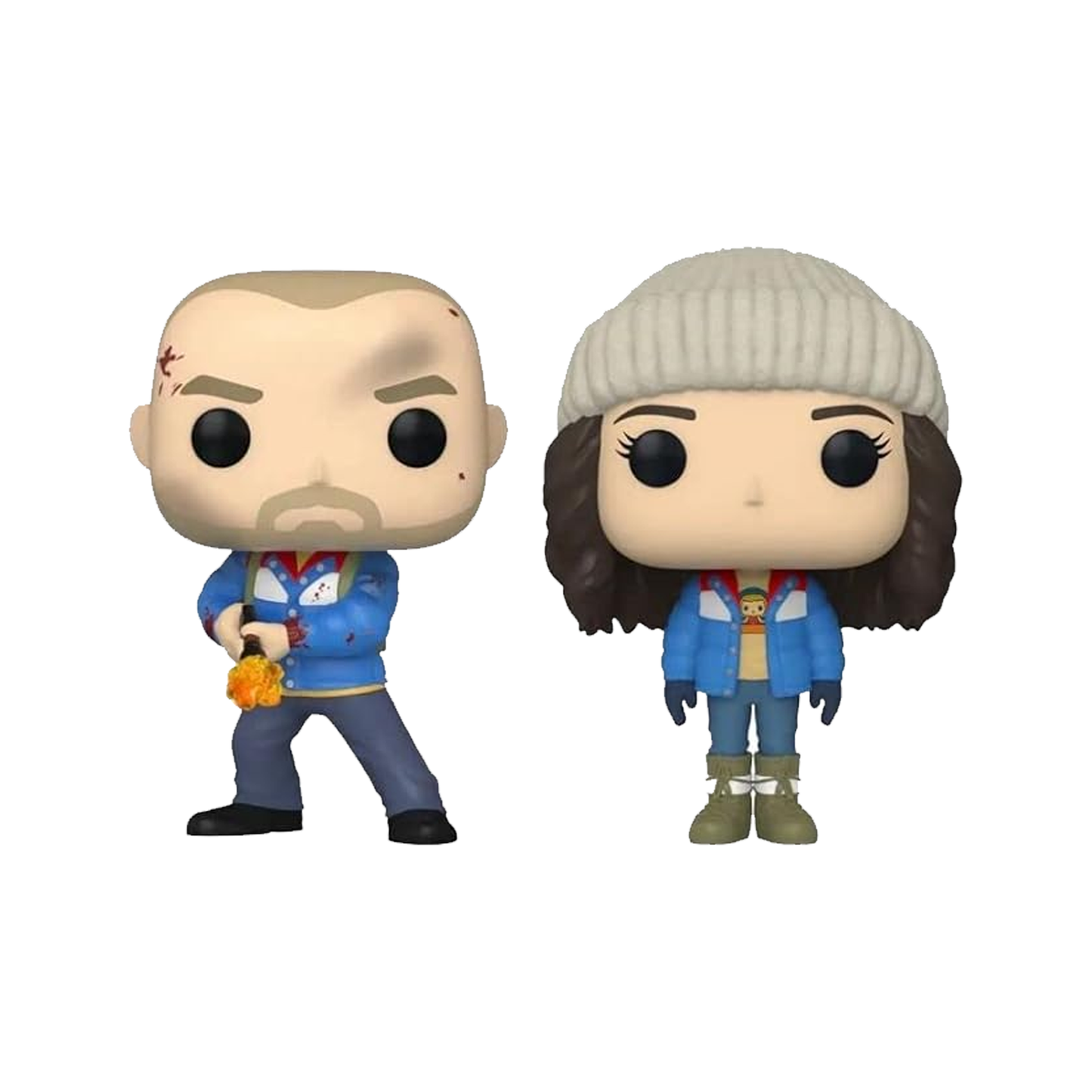 Funko Pop! Television: Stranger Things - Hopper and Joyce 2-Pack with Soft Protector Shop Exclusive (Exclusive Collection)
