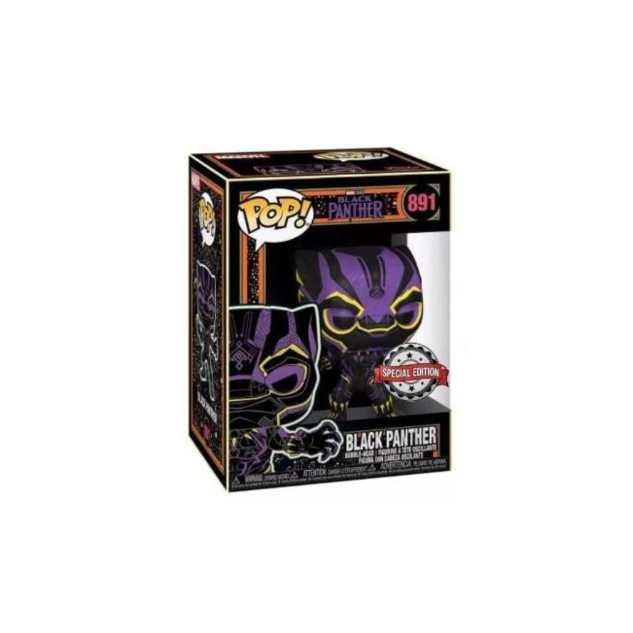 Funko Pop! Marvel: Black Panther #891 (Black Light) Special Edition Exclusive Vinyl Figure Collectibles