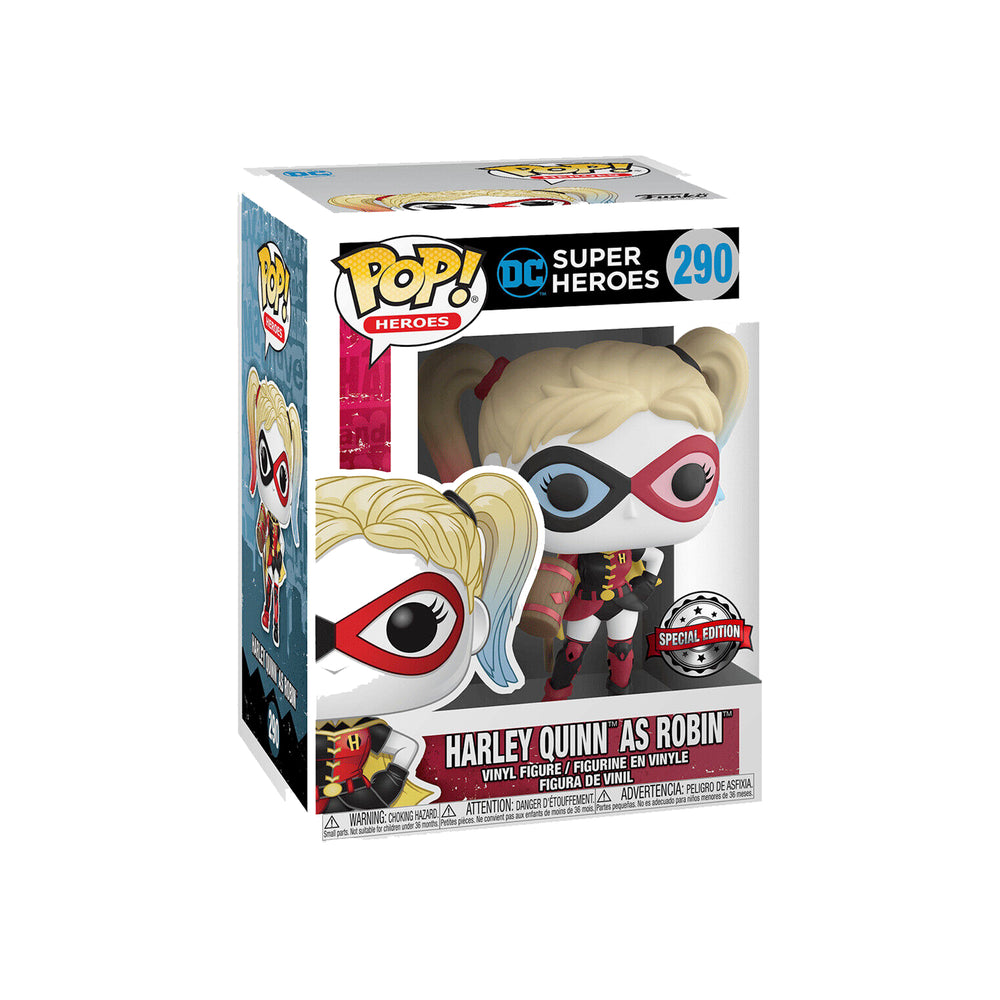 Funko DC Comics POP! Heroes Harley Quinn AS Robin Vinyl Figure 2019 L.A. Comic CON Exclusive #290