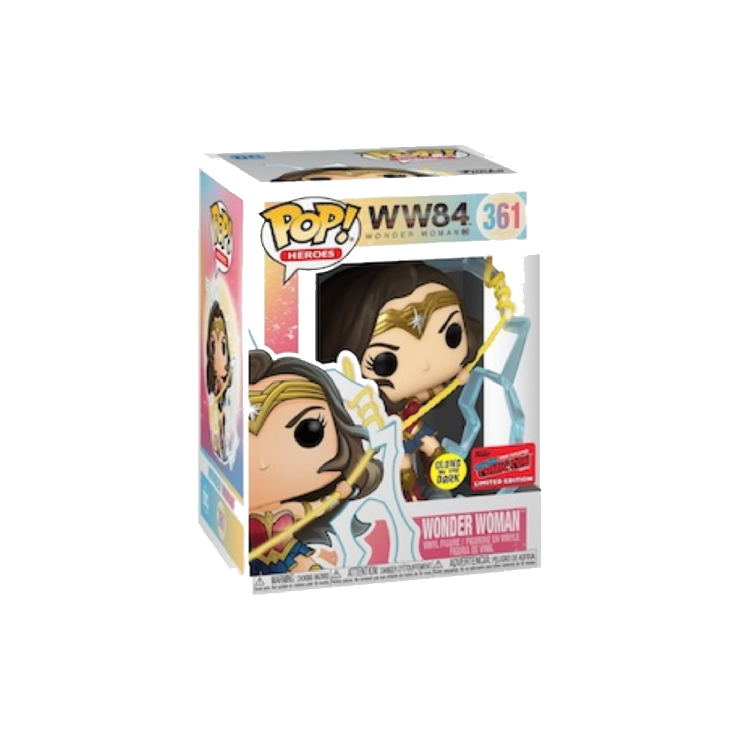 Funko POP! Heroes WW84 #361 - Wonder Woman Glow In Dark NYCC 2020 Shared Exclusive