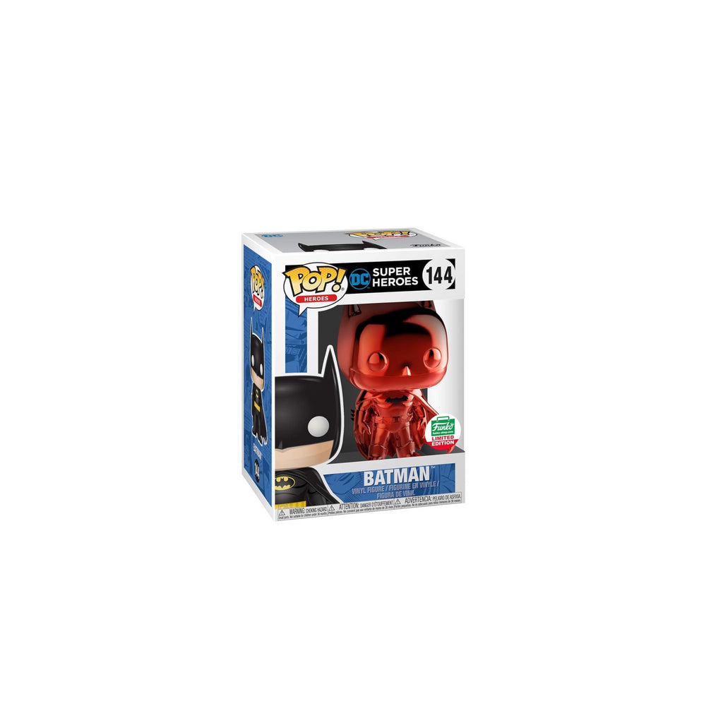 Funko POP! 2018 NYCC Orange Chrome Batman 144 Toy Tokyo Edition Limited #144