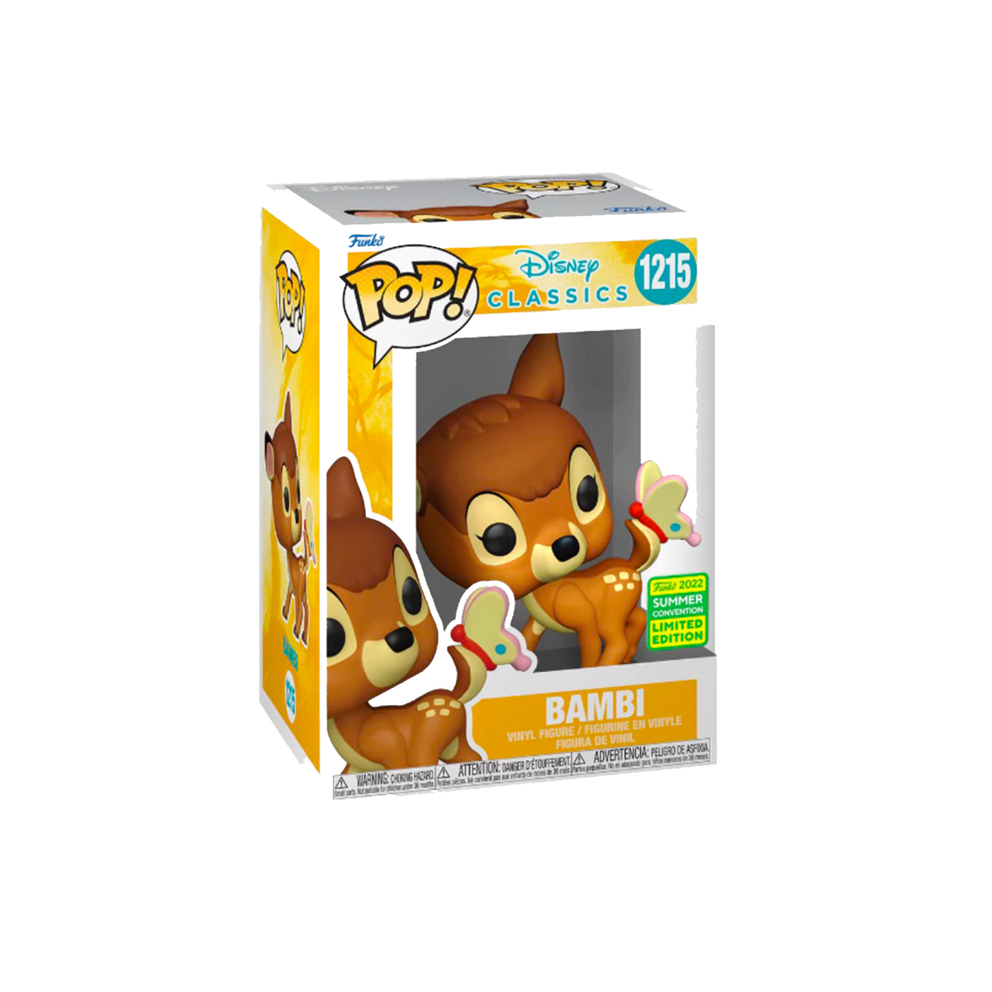 Funko Pop! Disney Classics Pop! Bambi  Funko Summer Convention Exclusive Action Figure #1215
