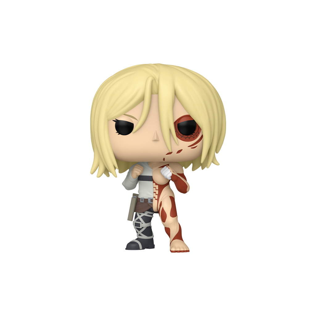 Funko Pop! Annie Leonhart / Female Titan #2554 from Attack on Titan, half soldier and half Titan, fists raised – DrCollectible