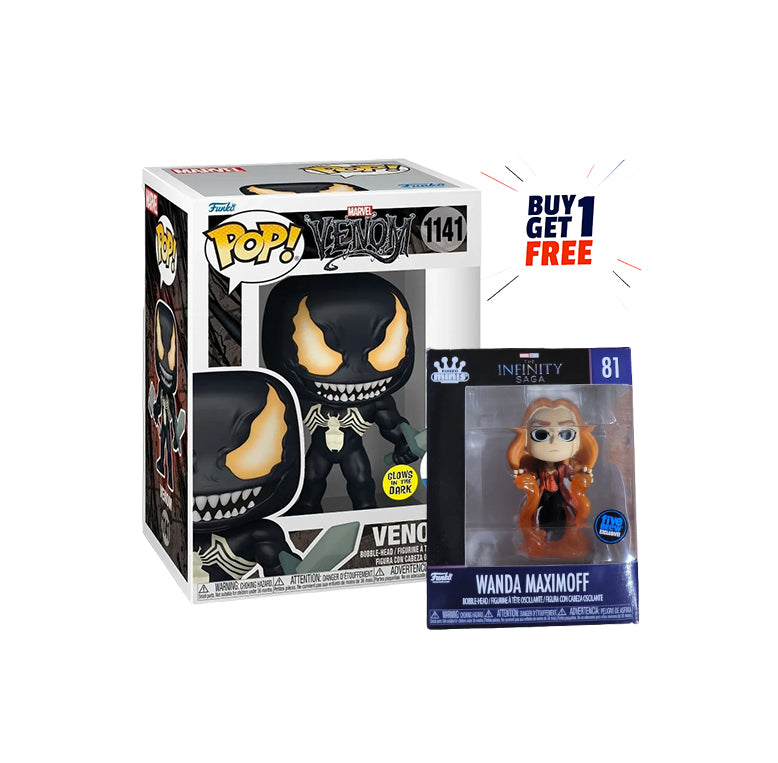 Venom - Venom with Mjolnir and Sword Glow-in-the-Dark Pop! Vinyl Figure [Buy 1 Get 1 Free]