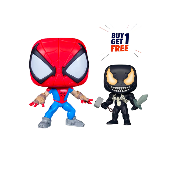 Funko Pop! Marvel: Year of The Spider - Mangaverse Spider-Man, Amazon Exclusive Action Figure # 982 [Buy One Get One Free ]